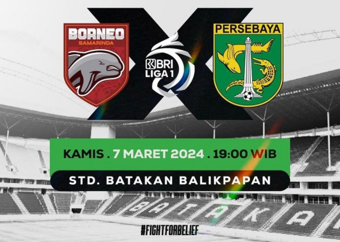 H2H Borneo FC vs Persebaya, Pesut Etam Unggul Tipis
