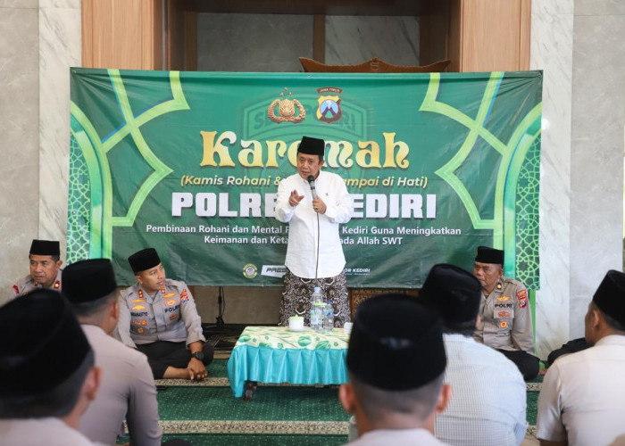 Perkuat Spiritual Anggota, Polres Kediri Rutin Gelar Kegiatan Karomah