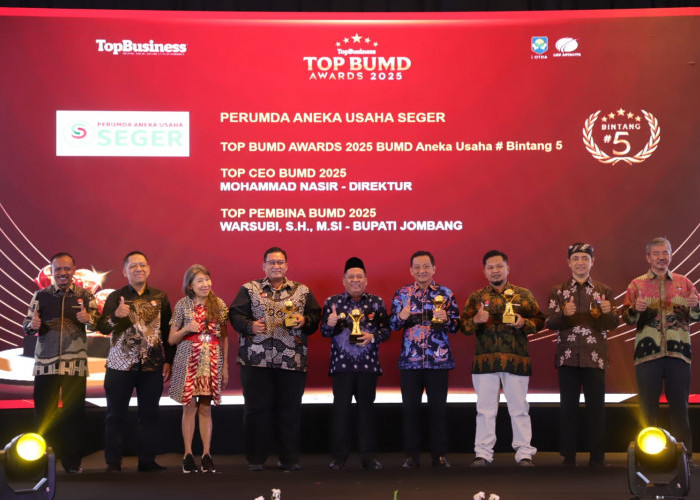 Perumda Aneka Usaha Seger Raih Penghargaan Top BUMD Awards 2025 