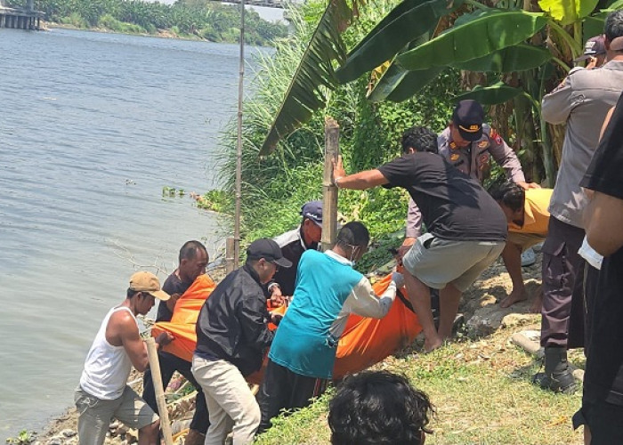 Pria Sidayu Ditemukan Tewas Mengapung di Bengawan Solo Gresik