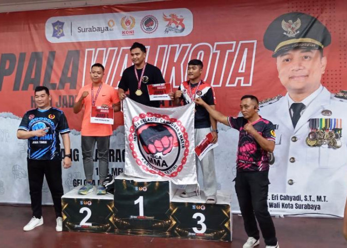 Prajurit Koarmada II Raih Medali Kejurprov IBCA MMA Piala Wali Kota Surabaya