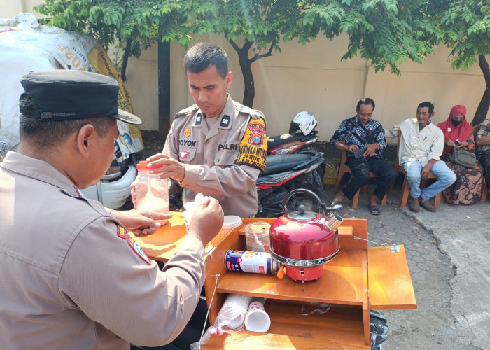 Kopi Keliling ala Polisi Sidoarjo, Jaga Kamtibmas Tetap Aman dan Kondusif