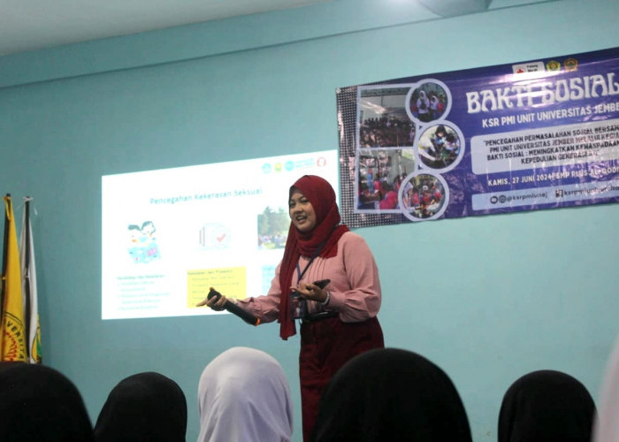 KSR PMI Unit Unej Edukasi Kekerasan Seksual di Lingkungan Sekolah