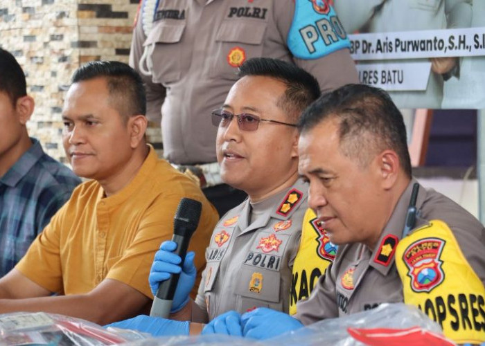 Polres Batu Amankan Dua Pembobol Brankas Emas di Tlekung Junrejo
