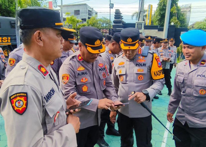 Cegah Judi Online, Semua Handphone Anggota Polresta Banyuwangi Diperiksa