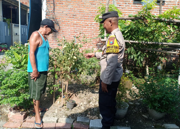 Polsek Taman Dampingi Warga Manfaatkan Pekarangan Rumah untuk Ketahanan Pangan