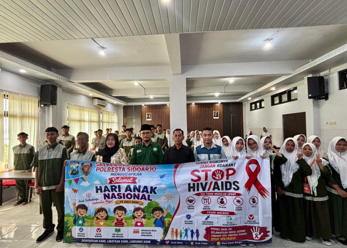 Polresta Sidoarjo Edukasi Bahaya HIV/AIDS di Kalangan Pelajar