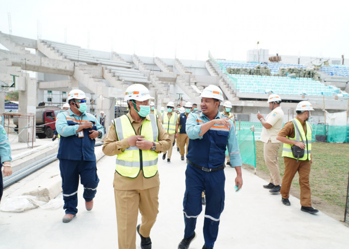 Pastikan Kelayakan Fasilitas Publik, Plt Bupati Lamongan Sidak Pembangunan Infrastruktur