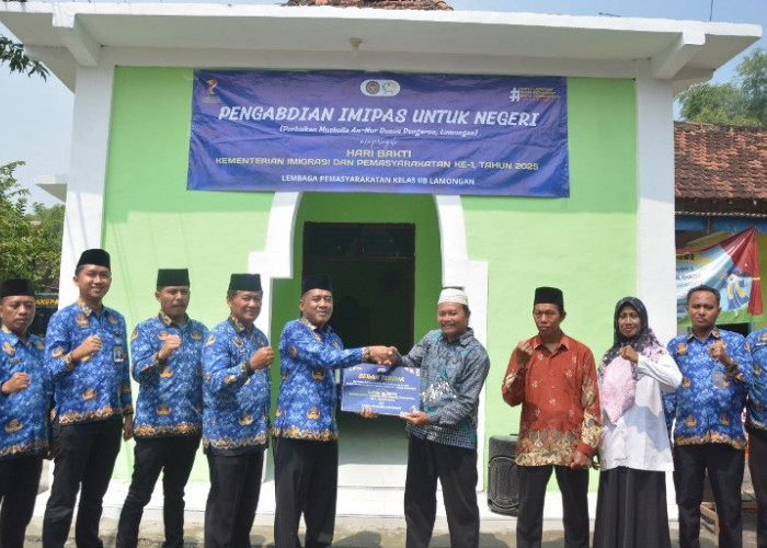 Lapas Lamongan Renovasi Musala An-Nur sebagai Wujud ImiPas untuk Negeri