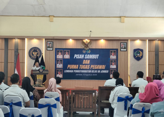 Bukan Akhir dari Pengabdian, Cerita Kehangatan Pisah Sambut di Lapas Kelas IIA Jember