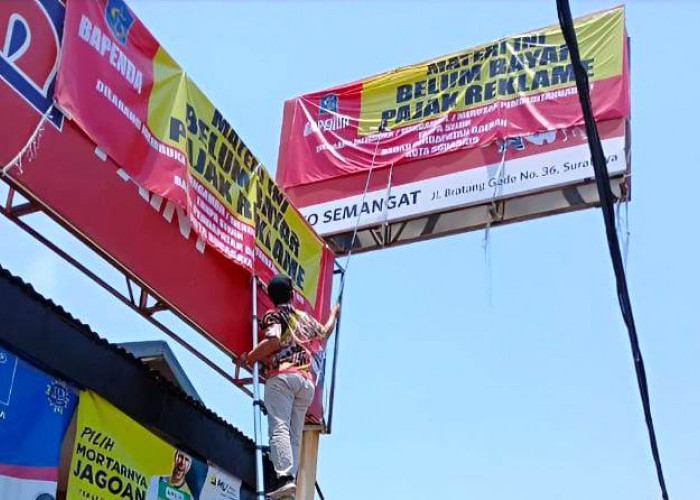 Bapenda Surabaya Tertibkan 3.187 Reklame Ilegal demi Kejar Target Pajak 2025