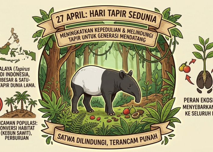 Peringati Hari Tapir Sedunia, Begini Cara Melestarikan Satwa Dilindungi Ini