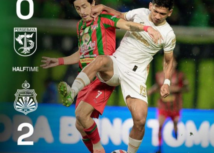 Babak Pertama, Persebaya Tertinggal Dua Gol dari Bhayangkara FC