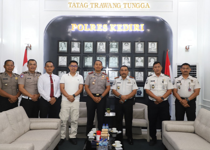 Dukung Stabilitas Kamtibmas, Kapolres Kediri Terima Audiensi Kalapas Kelas IIA