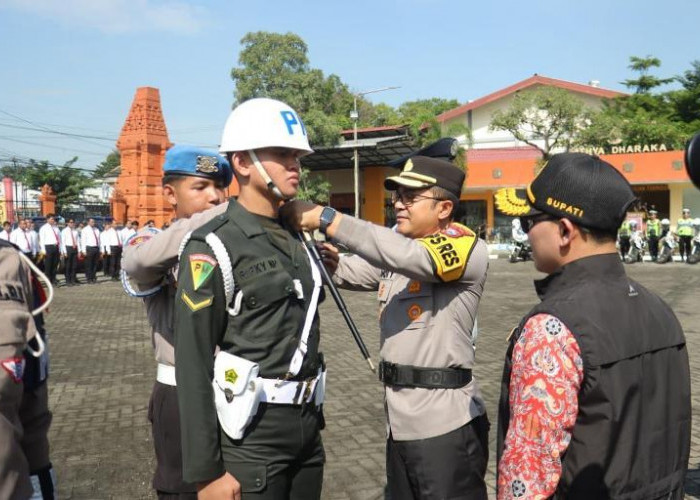 Polres Mojokerto Kerahkan 250 Personel Gabungan Amankan Mudik dan Lebaran 1447 H