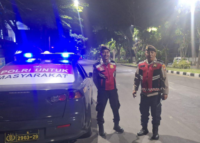 Polsek Sawahan Intensifkan Patroli Blue Light, Jaga Keamanan Kota Surabaya 