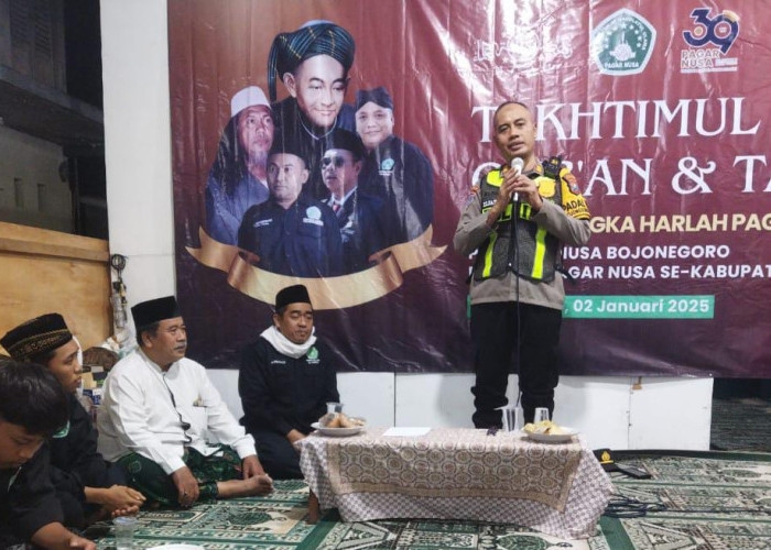 Kapolsek Bojonegoro Kota Beri Imbauan Kamtibmas dan Pengamanan Kegiatan Harlah Pagar Nusa ke-39