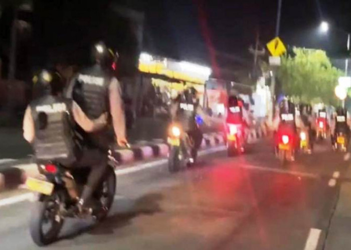 Patroli Samapta Polrestabes Surabaya Jaring Puluhan Motor Balap Liar