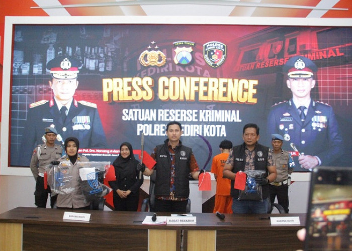 Lima Pengeroyok Warga Banyakan Diamankan Polres Kediri Kota, Empat Pelajar