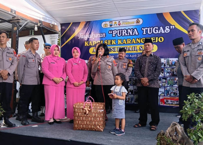 AKP Neni Endah Purna Tugas, Polsek Karangrejo Gelar Tasyakuran Penuh Haru