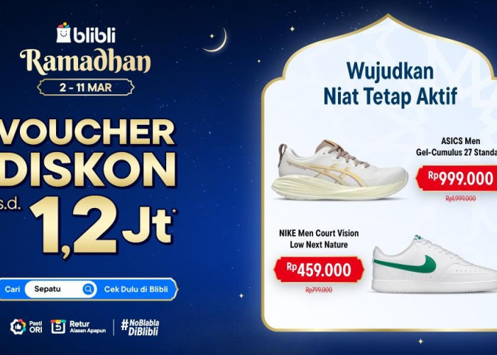 Anti Pegal, Ini Pilihan Sepatu Asics untuk Sehari-Hari, Makin Hemat dengan Promo Asics Ramadhan 2026!