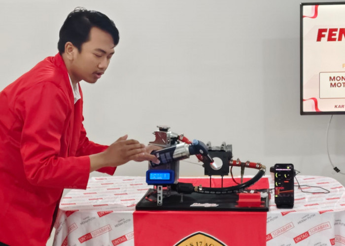 Mahasiswa Untag Ciptakan Alarm Pintar Cegah Motor Overheat Sebelum Mogok