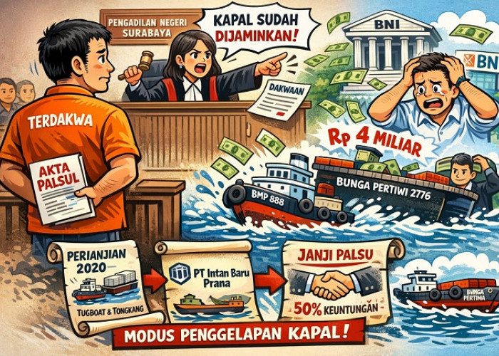 Direktur Pelayaran di Surabaya Palsukan Dokumen Pejabat hingga Raup Rp 4 Miliar, Begini Modusnya 