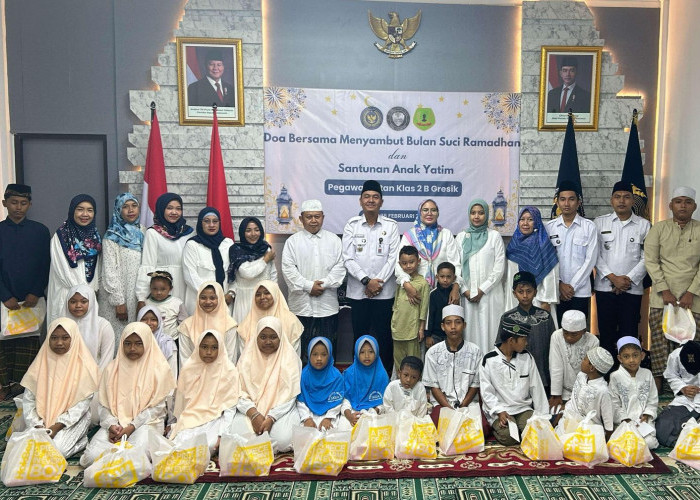 Jelang Ramadan, Rutan Gresik Gelar Doa Bersama dan Santuni Anak Yatim