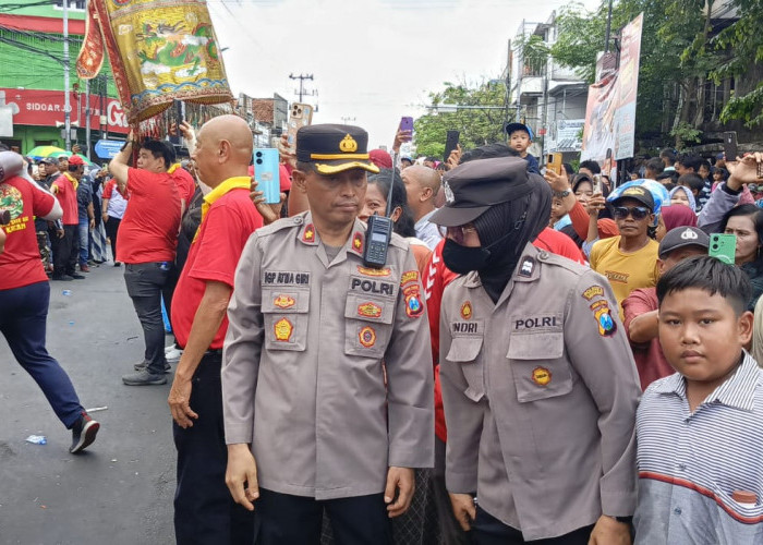 Polsek Krian Kawal Kirab Budaya Sedekah Bumi
