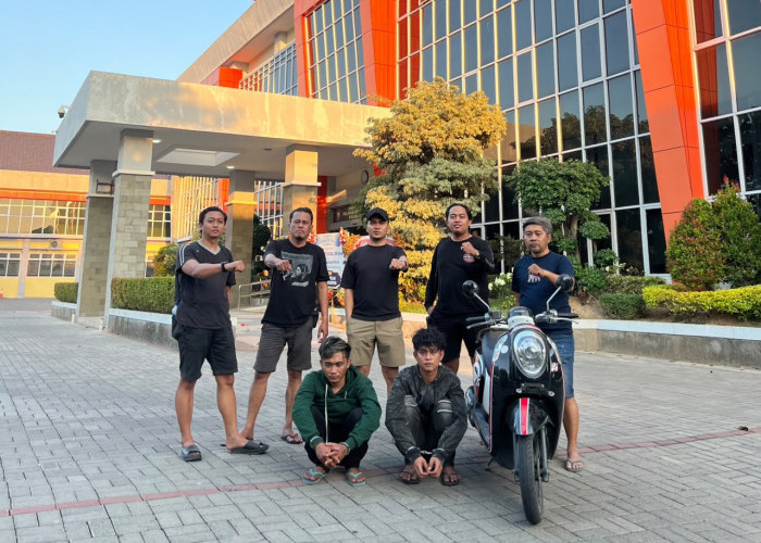 Satreskrim Polres Gresik Tangkap 2 Maling Motor di Balongpanggang
