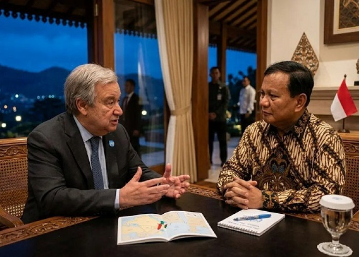 Sekjen PBB Temui Presiden Prabowo di Hambalang, Apresiasi Peran Indonesia Jaga Perdamaian Dunia