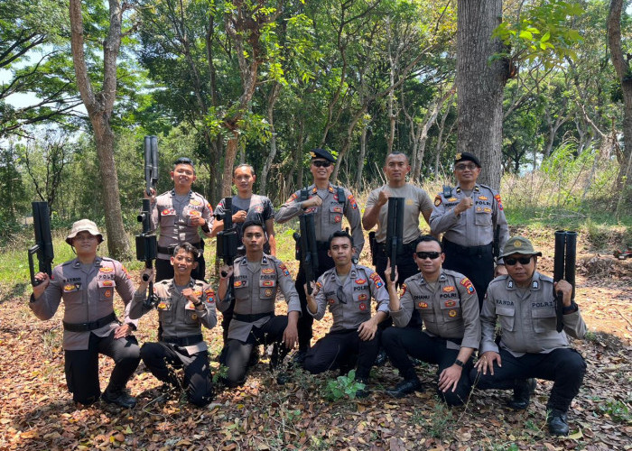 Polres Kediri Kota Tingkatkan Kemampuan Anggota Sat Samapta dalam Penggunaan Flash Ball