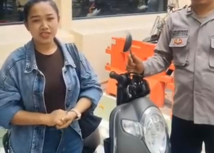 Motor Raib Dicuri Kembali, Kebahagiaan Menyelimuti Esti Cahya di Polsek Wonocolo
