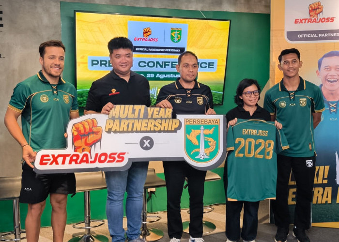 Jalin Kontrak Multiyear, Persebaya Surabaya Lanjutkan Kerja Sama dengan Extra Joss