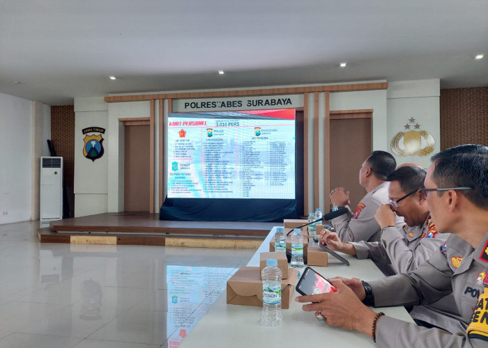 Polrestabes Surabaya Terjunkan 3.010 Personel Amankan Laga Persebaya Vs Persija