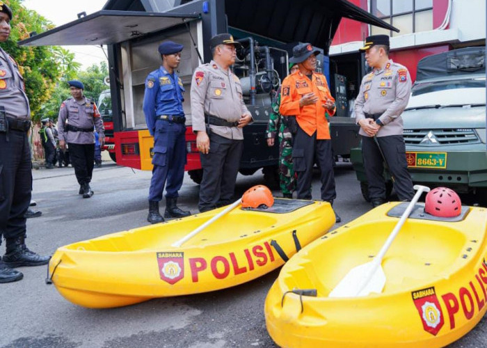 Polres Bojonegoro Gelar Apel Siaga Hadapi Ancaman Bencana Hidrometeorologi