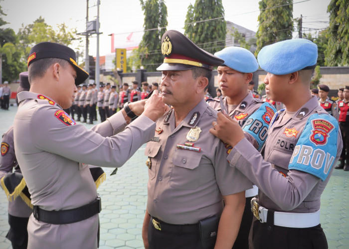 Kombespol Rama Samtama Putra Pimpin Upacara Kenaikan Pangkat Anggota Polri