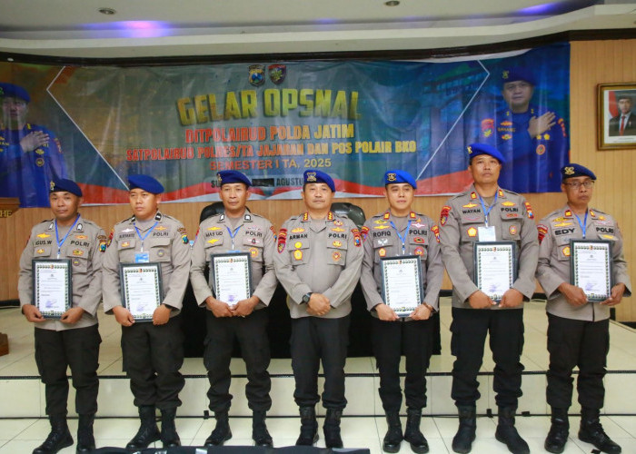 Polres Probolinggo Terima Penghargaan Dirpolairud Polda Jatim