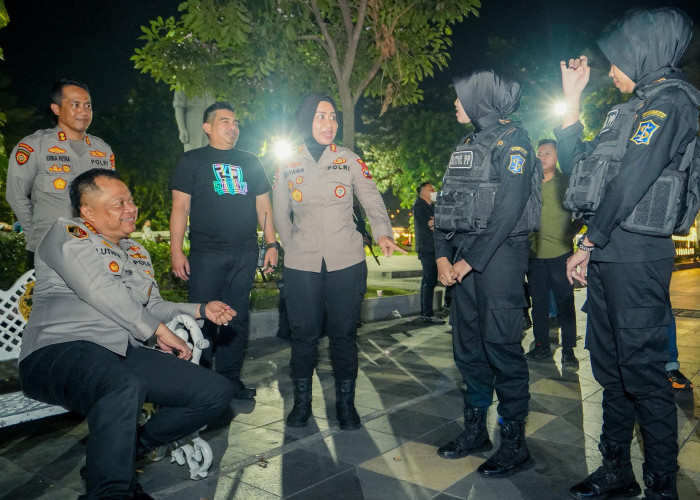 Kapolrestabes Surabaya Pimpin Patroli Skala Besar Tiga Pilar