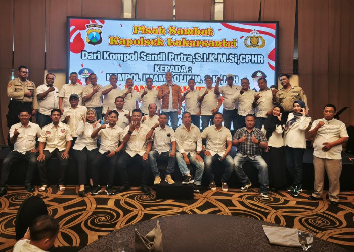 Estafet Kepemimpinan Polsek Lakarsantri, Kompol Imam Solikin Resmi Gantikan Kompol Sandi Putra