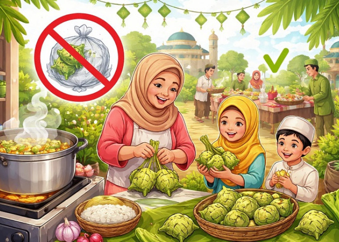 Ketupat vs Lontong Plastik Mana yang Lebih Aman untuk Keluarga? Waspadai Cara Memasak yang Keliru 