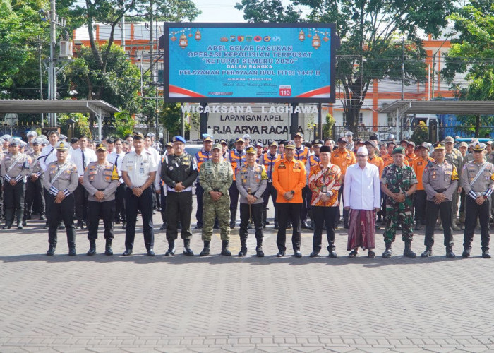 Amankan Mudik 2026, Polres Pasuruan Kerahkan Personel Gabungan dalam Operasi Ketupat Semeru