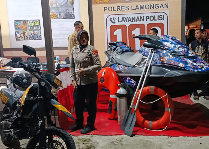 Satpolairud Polres Lamongan Ikut Meriahkan Pameran Tempo Doeloe HJL ke-457