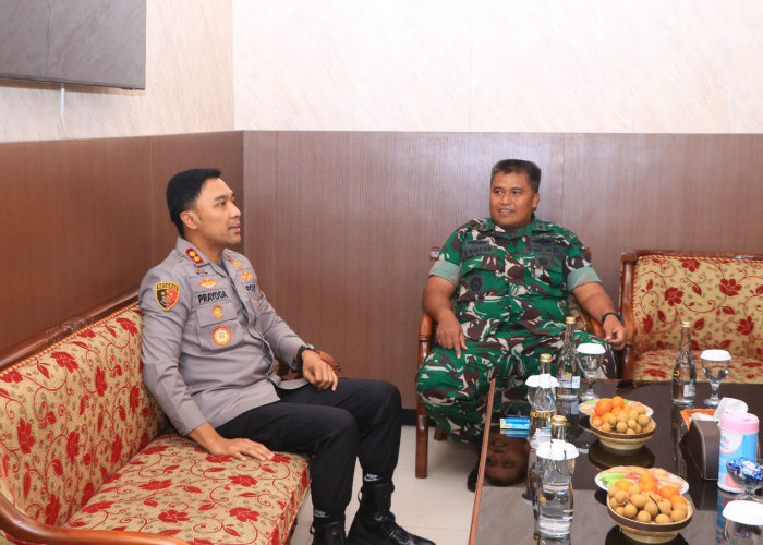 Perkuat Sinergitas TNI-Polri di Ngawi, Kapolres Kunjungi Kodim 0805 