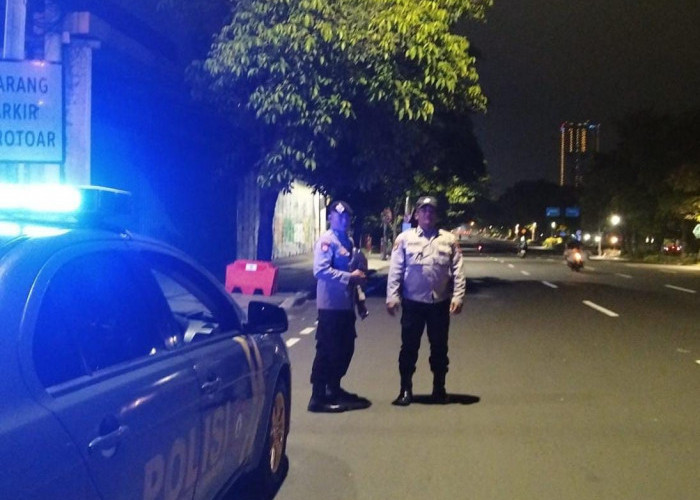 Patroli Blue Light Polsek Gayungan Sasar Frontage A Yani, Situasi Aman Terkendali