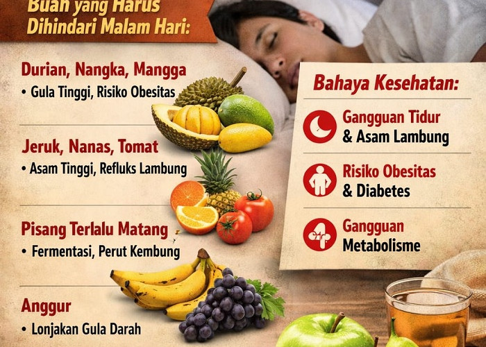 Waspada Konsumsi Buah Malam Hari, Ini Jenis yang Sebaiknya Dihindari