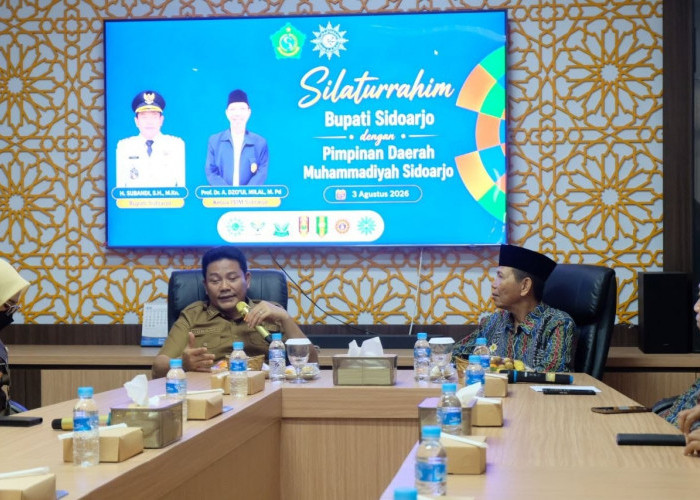 Perkuat Harmonisasi, Bupati Subandi Silaturahmi ke PD Muhammadiyah Sidoarjo 