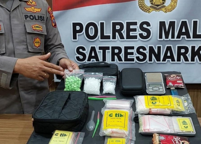 Pengedar Narkoba Tumpang Diciduk Polres Malang, Petugas Amankan 54 Gram Sabu dan Ekstasi