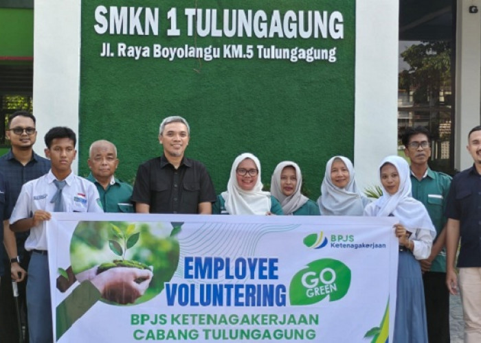 BPJS Ketenagakerjaan Tulungagung Wujudkan Semangat Go Green melalui Program Employee Volunteering