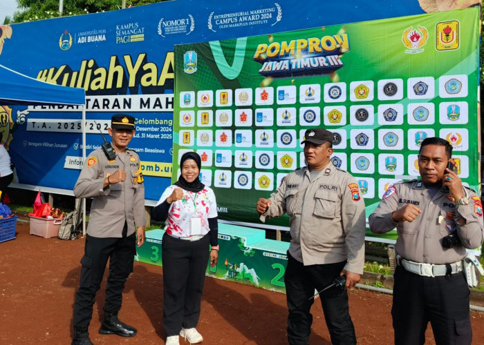 Polsek Gayungan Amankan Pembukaan Pekan Olahraga Mahasiswa Jatim 2025